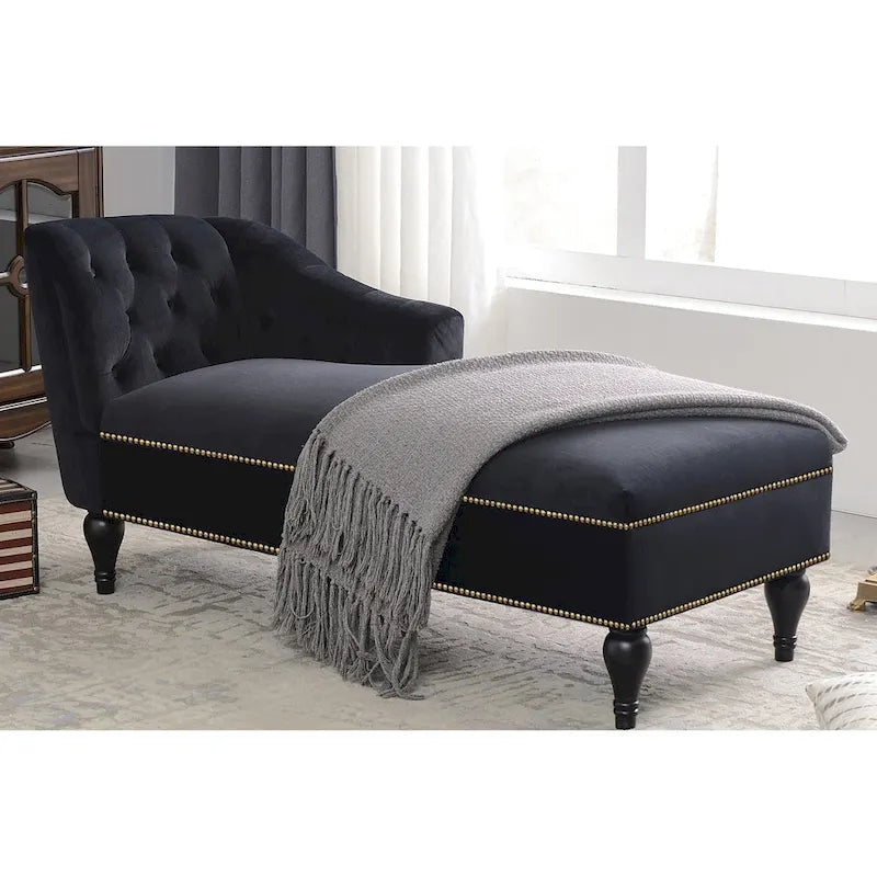 [Nouvelle+Vidéo] Méridienne en velours 58 - 26.50 x 58.00 x 28.60