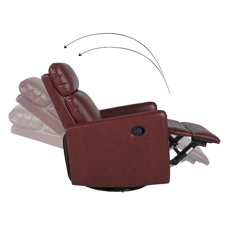 Fauteuil inclinable pivotant manuel classique avec produits durables