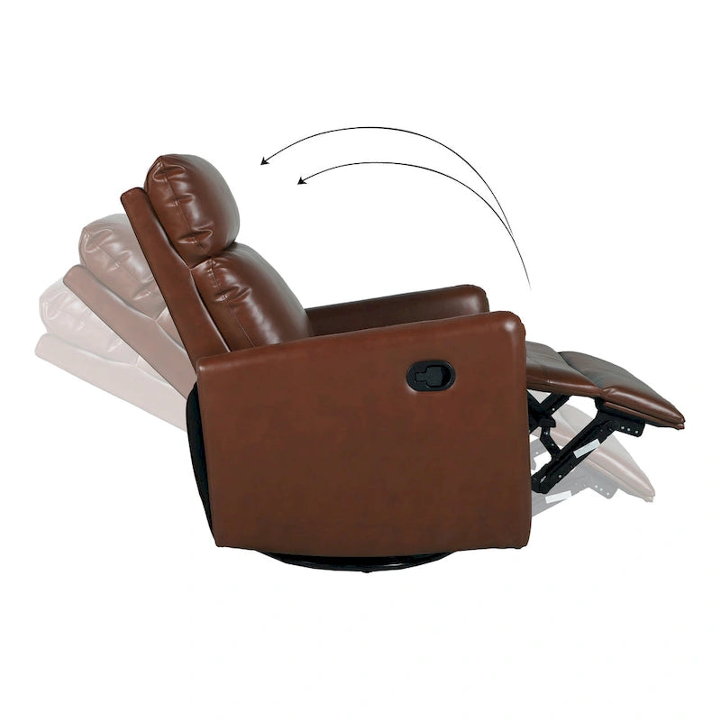 Fauteuil inclinable pivotant manuel classique avec produits durables