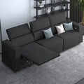 Canapé inclinable électrique, canapé inclinable électrique en similicuir, mobilier de cinéma avec station de chargement USB