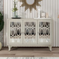 Buffet bas avec 3 portes vitrées