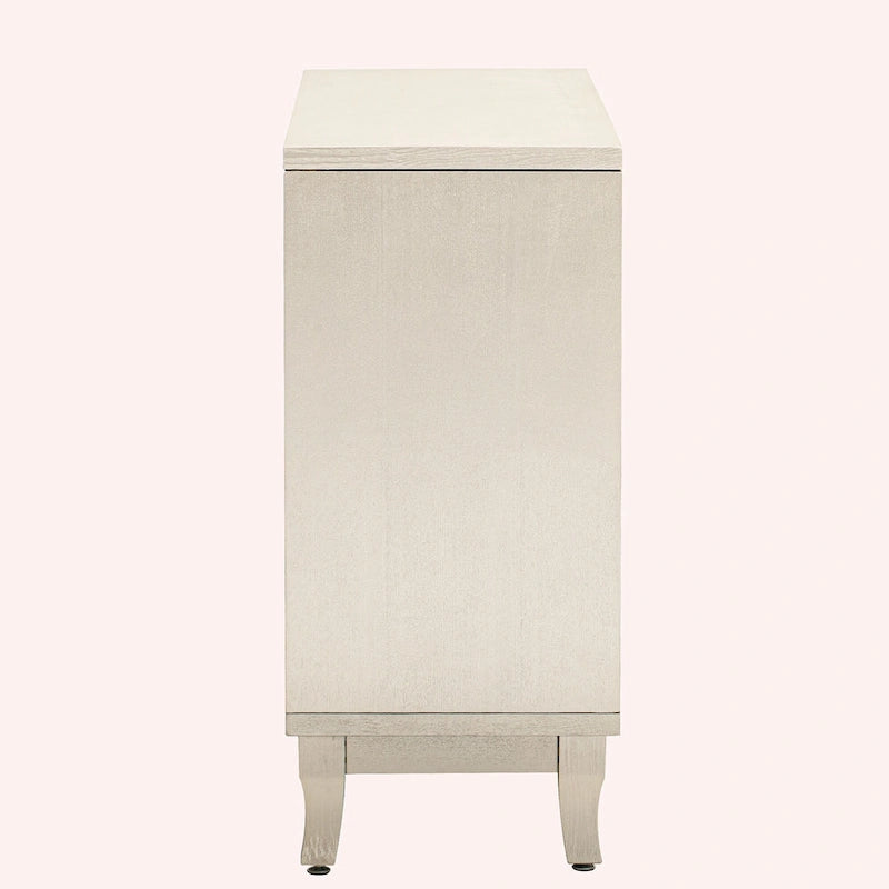 Buffet bas avec 3 portes vitrées