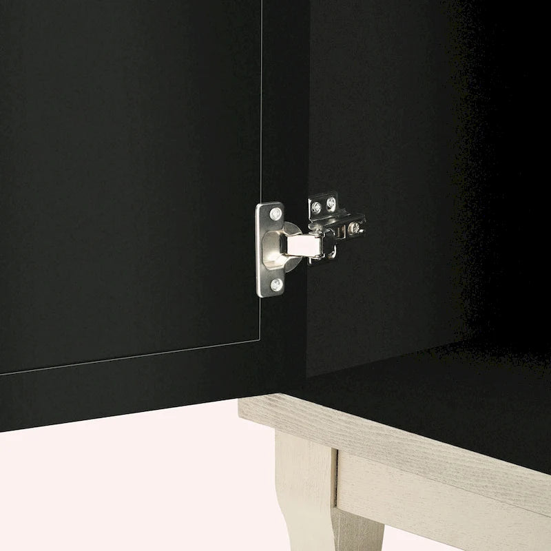 Buffet bas avec 3 portes vitrées