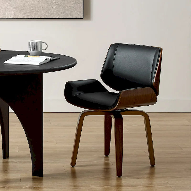Fauteuil pivotant d'appoint moderne du milieu du siècle