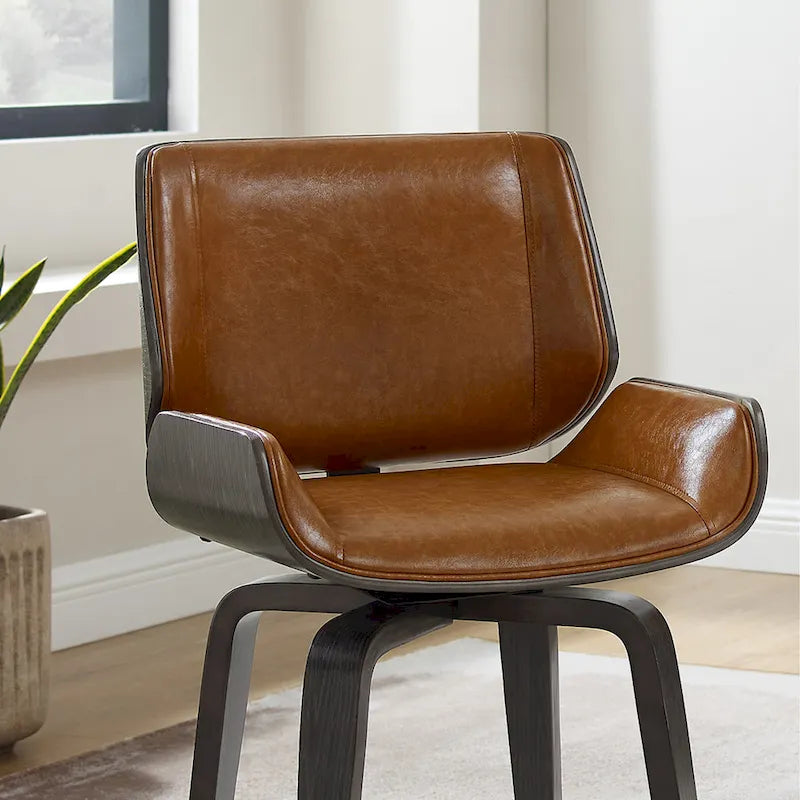 Fauteuil pivotant d'appoint moderne du milieu du siècle