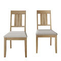Chaises de salle à manger classiques en bois (lot de 2) - S.O.