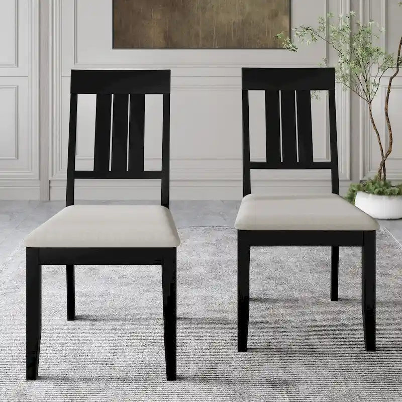 Chaises de salle à manger classiques en bois (lot de 2) - S.O.