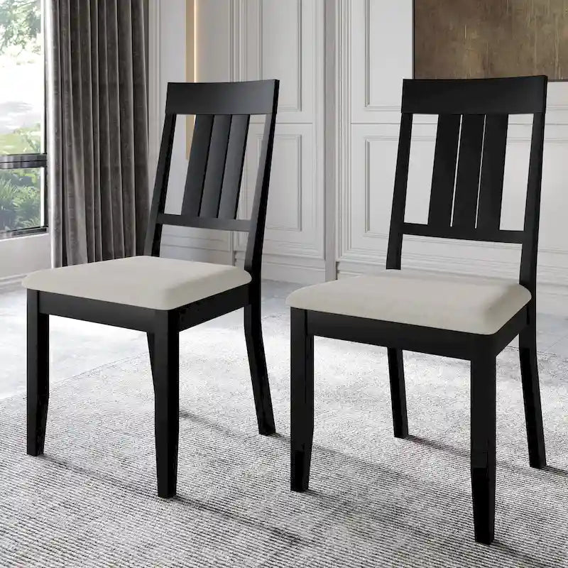 Chaises de salle à manger classiques en bois (lot de 2) - S.O.
