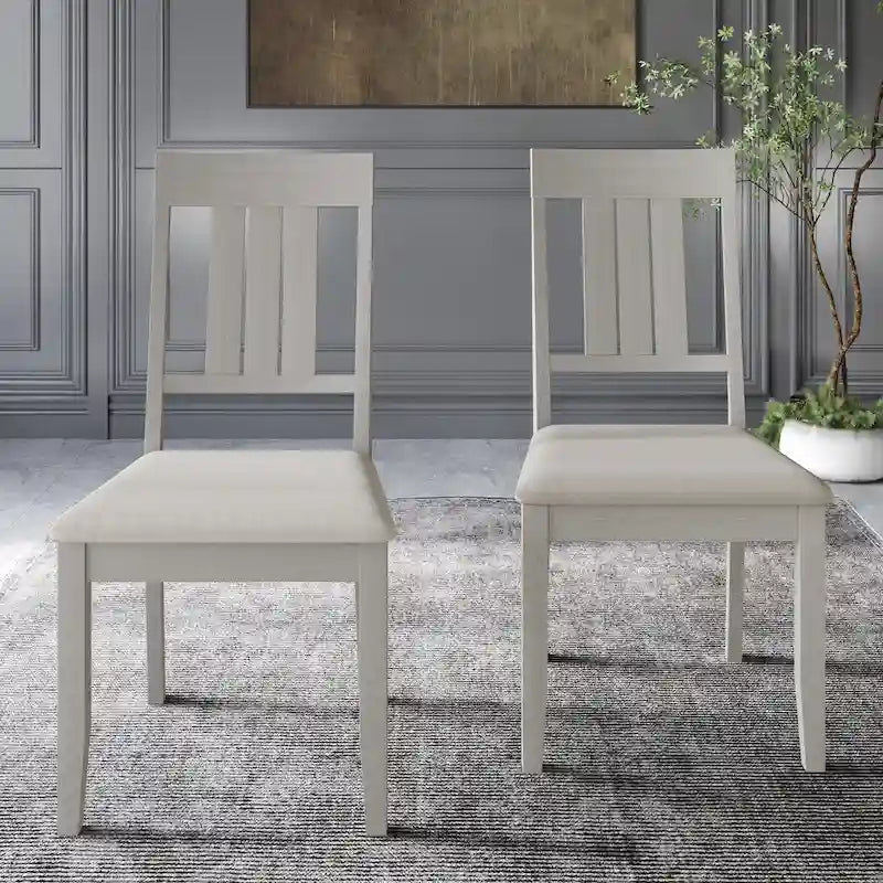 Chaises de salle à manger classiques en bois (lot de 2) - S.O.