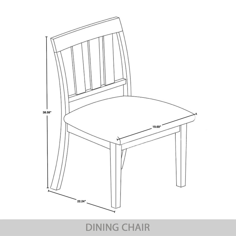 Chaises de salle à manger classiques en bois (lot de 2) - S.O.