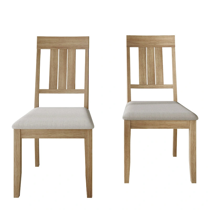 Chaises de salle à manger classiques en bois (lot de 2) - S.O.