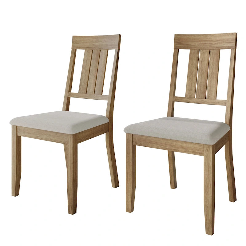 Chaises de salle à manger classiques en bois (lot de 2) - S.O.