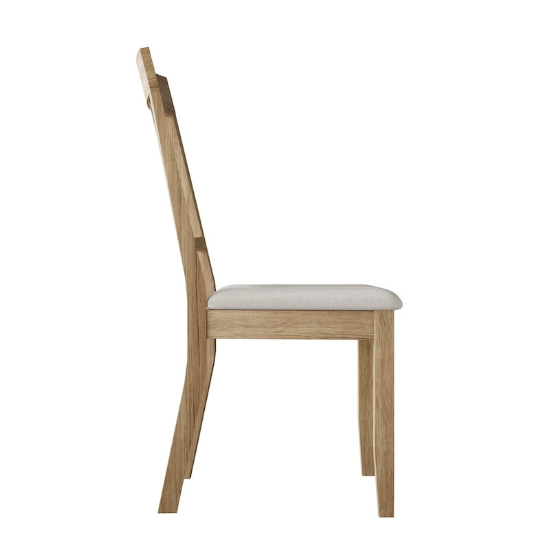 Chaises de salle à manger classiques en bois (lot de 2) - S.O.