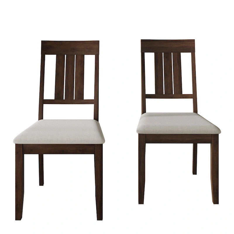 Chaises de salle à manger classiques en bois (lot de 2) - S.O.