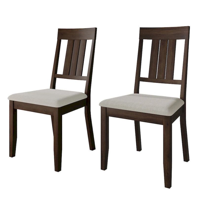 Chaises de salle à manger classiques en bois (lot de 2) - S.O.