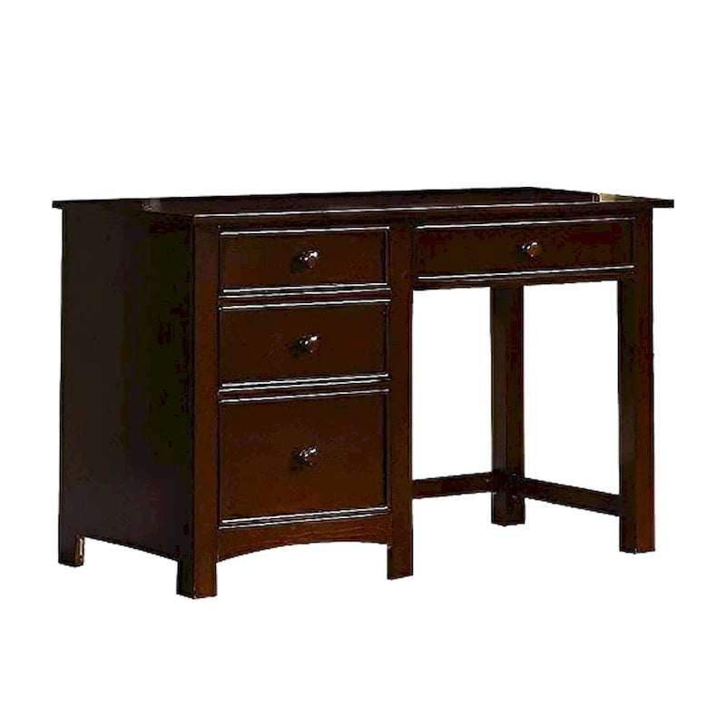 Bureau en bois avec quatre tiroirs