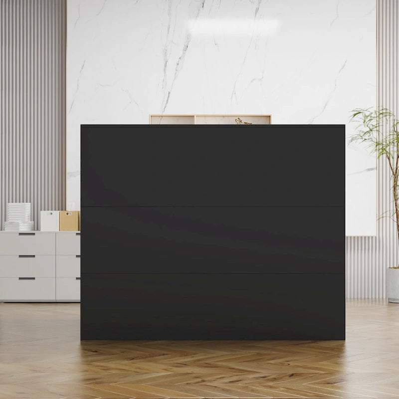Comptoir de réception en L, table de réception, comptoir d'accueil