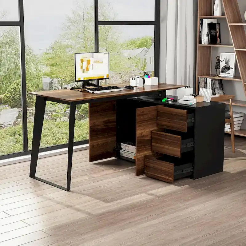 Bureau d'ordinateur à domicile, bureau d'angle en L 54,3, pour écrire
