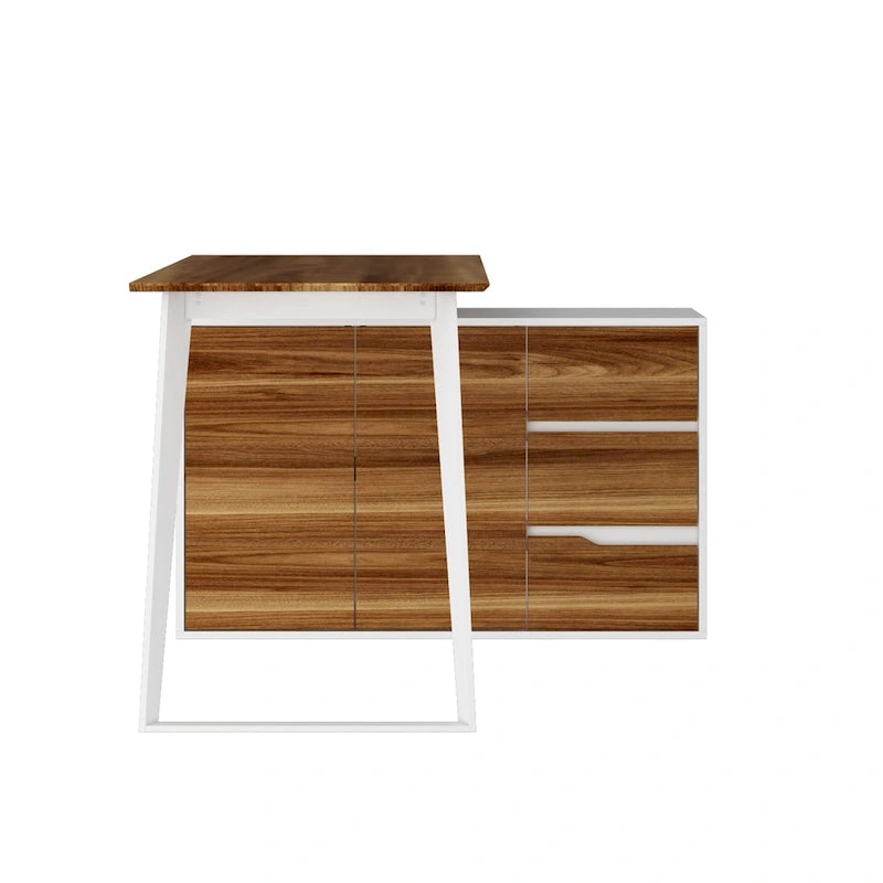 Bureau d'ordinateur à domicile, bureau d'angle en L 54,3, pour écrire