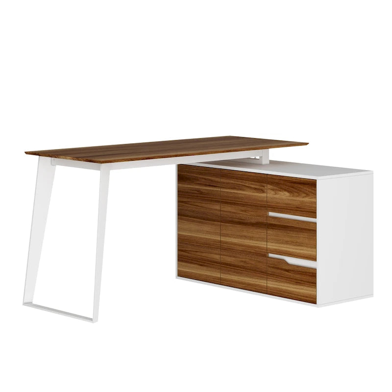 Bureau d'ordinateur à domicile, bureau d'angle en L 54,3, pour écrire