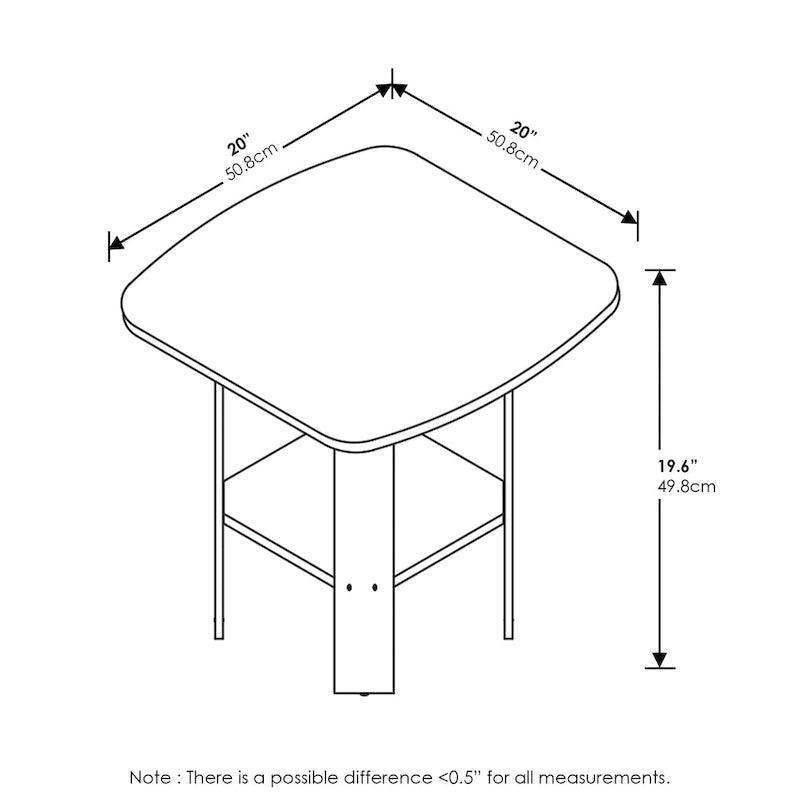 Table d'appoint/de chevet au design simple