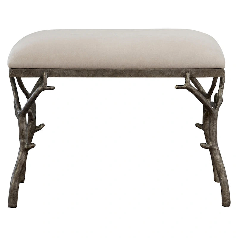 Petit banc en tissu Lismore Uttermost