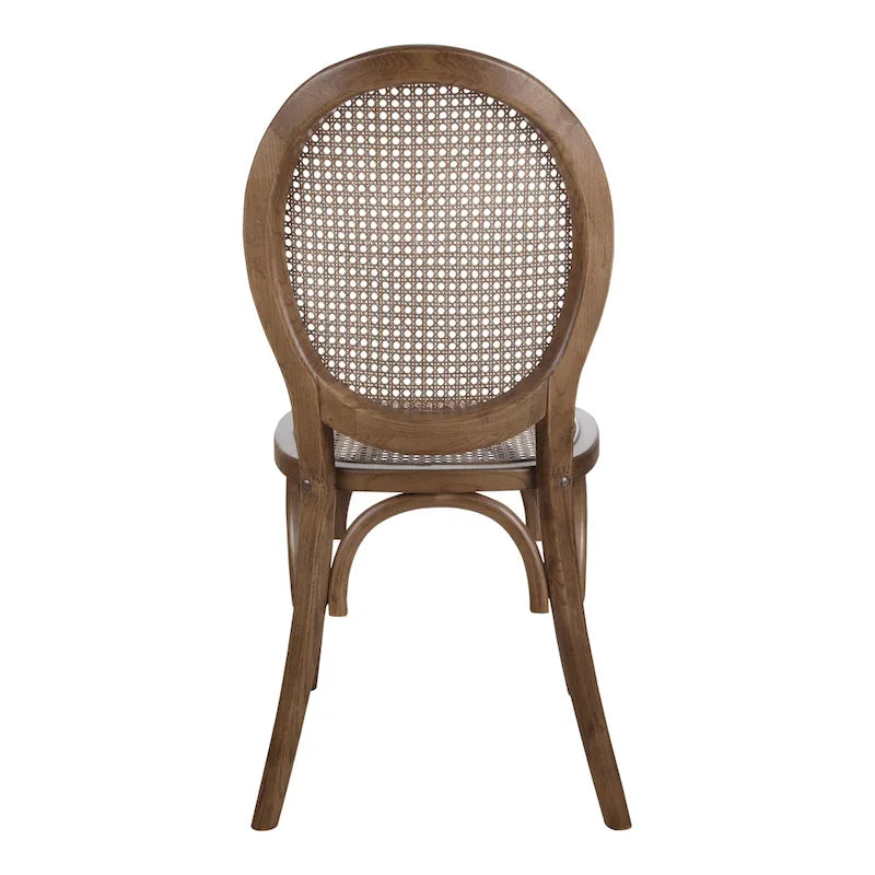 Chaises de salle à manger en rotin style Mid-Century (Lot de 2)