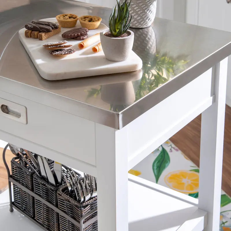 Desserte de cuisine en acier inoxydable