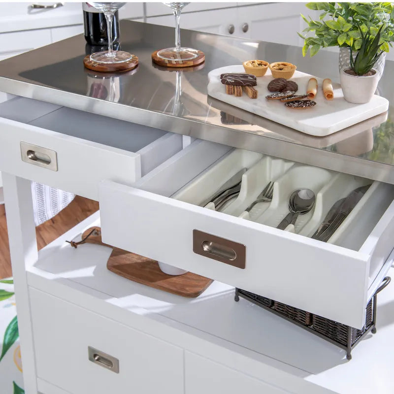 Desserte de cuisine en acier inoxydable