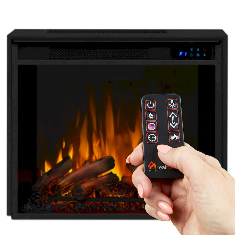 Meuble TV cheminée électrique 72 po en chêne châtaignier par - 72L x 15.5W x 30.1H