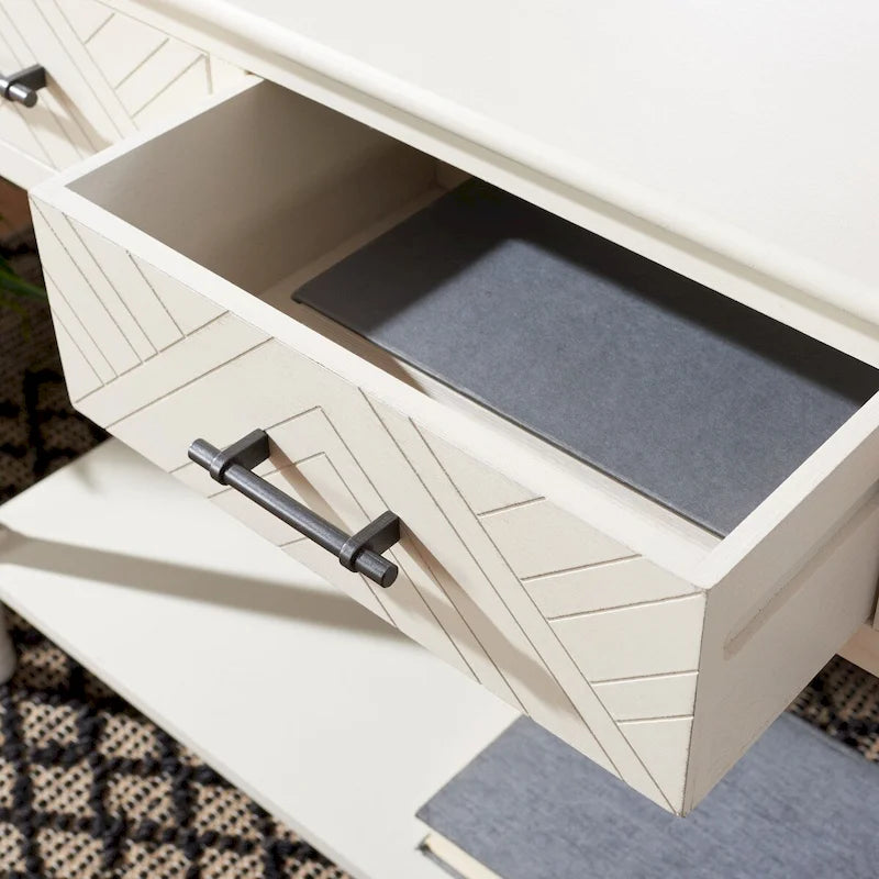 Console de 47,3 po L x 13 po P x 29,5 po H avec 3 tiroirs et étagère inférieure - 47Lx13Px30H