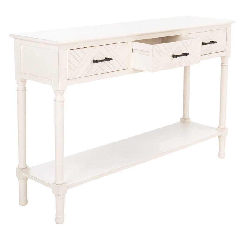 Console de 47,3 po L x 13 po P x 29,5 po H avec 3 tiroirs et étagère inférieure - 47Lx13Px30H