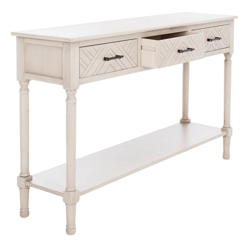 Console de 47,3 po L x 13 po P x 29,5 po H avec 3 tiroirs et étagère inférieure - 47Lx13Px30H