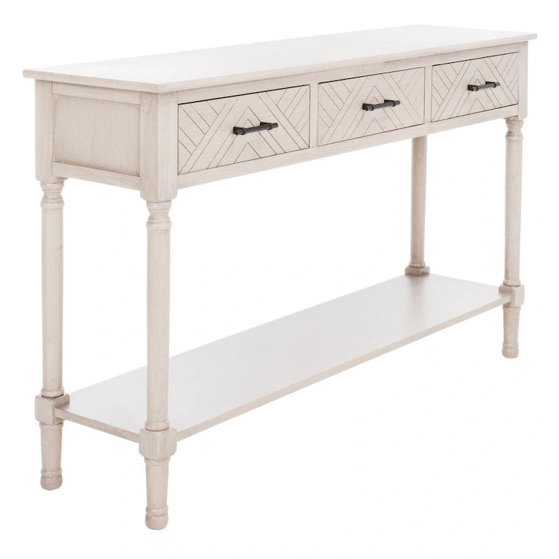 Console de 47,3 po L x 13 po P x 29,5 po H avec 3 tiroirs et étagère inférieure - 47Lx13Px30H