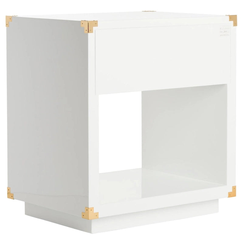 Table d'appoint laquée - 61 cm (L) x 46 cm (P) x 66 cm (H) - 61L x 46P x 66H