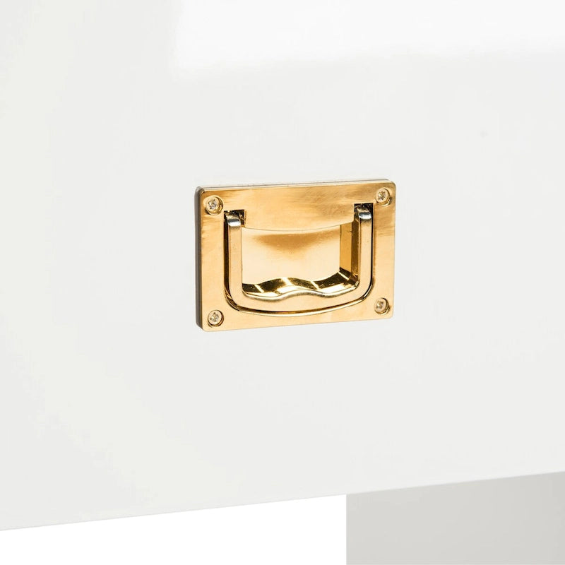 Table d'appoint laquée - 61 cm (L) x 46 cm (P) x 66 cm (H) - 61L x 46P x 66H