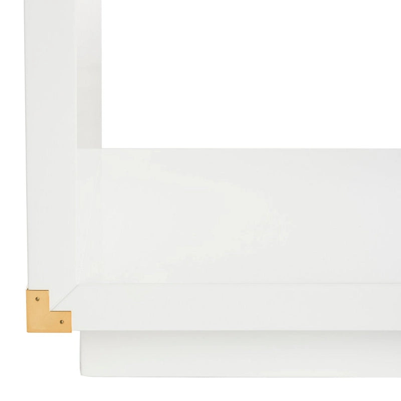 Table d'appoint laquée - 61 cm (L) x 46 cm (P) x 66 cm (H) - 61L x 46P x 66H