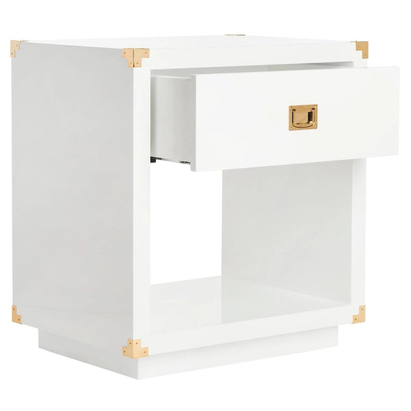 Table d'appoint laquée - 61 cm (L) x 46 cm (P) x 66 cm (H) - 61L x 46P x 66H