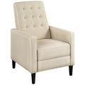 Fauteuil inclinable en tissu avec dossier réglable