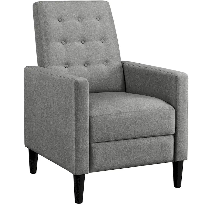 Fauteuil inclinable en tissu avec dossier réglable