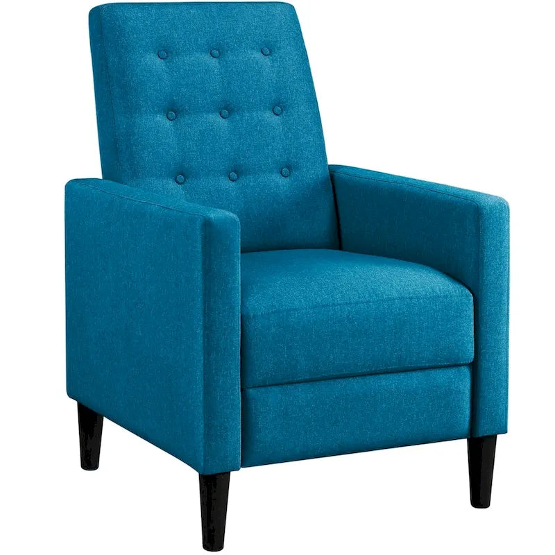 Fauteuil inclinable en tissu avec dossier réglable