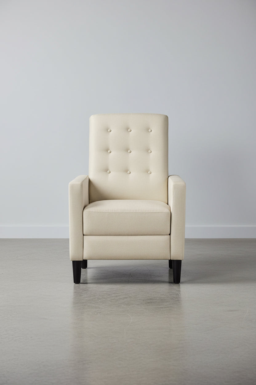 Yaheetech Fabric Recliner Sofa Single Reclining Chair Adjustable Back