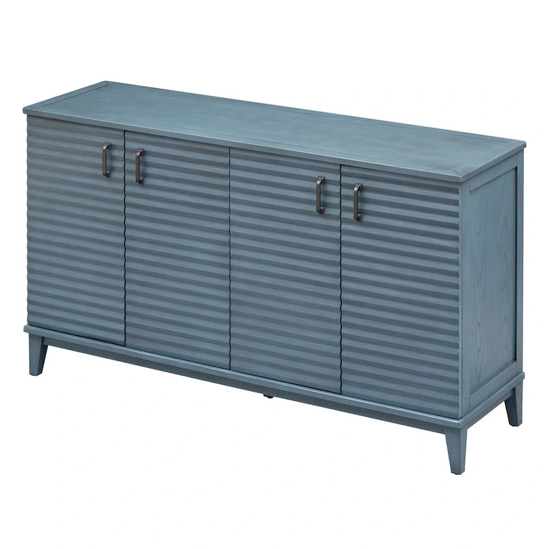 Buffet avec 4 portes grand rangement avec étagères réglables