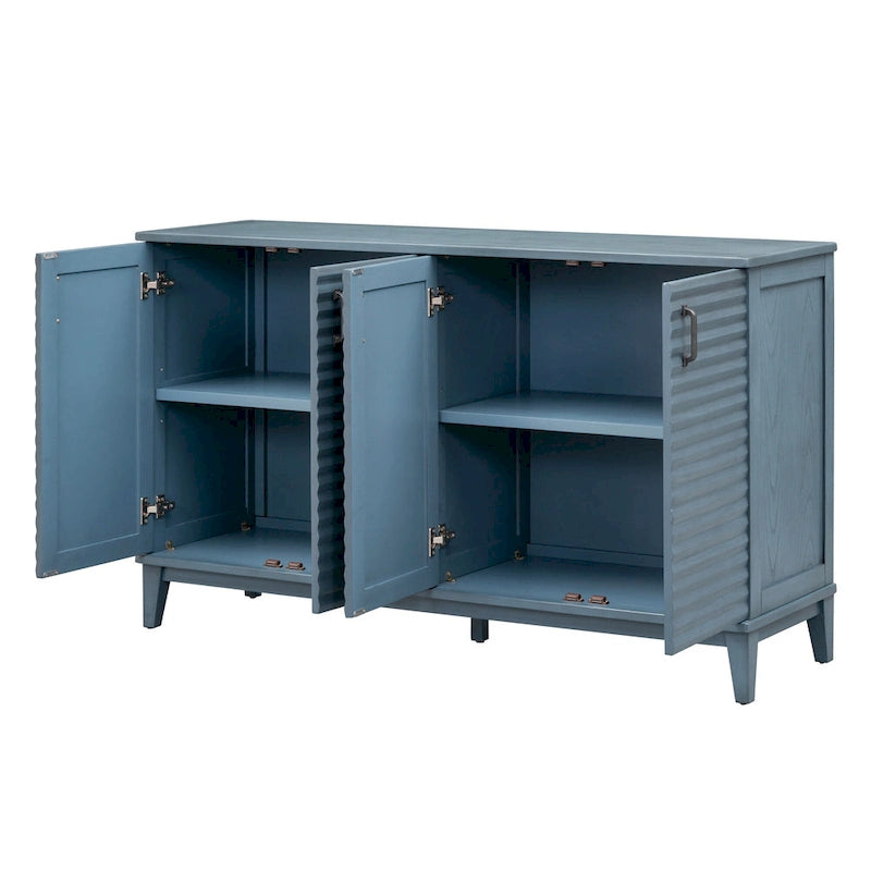 Buffet avec 4 portes grand rangement avec étagères réglables