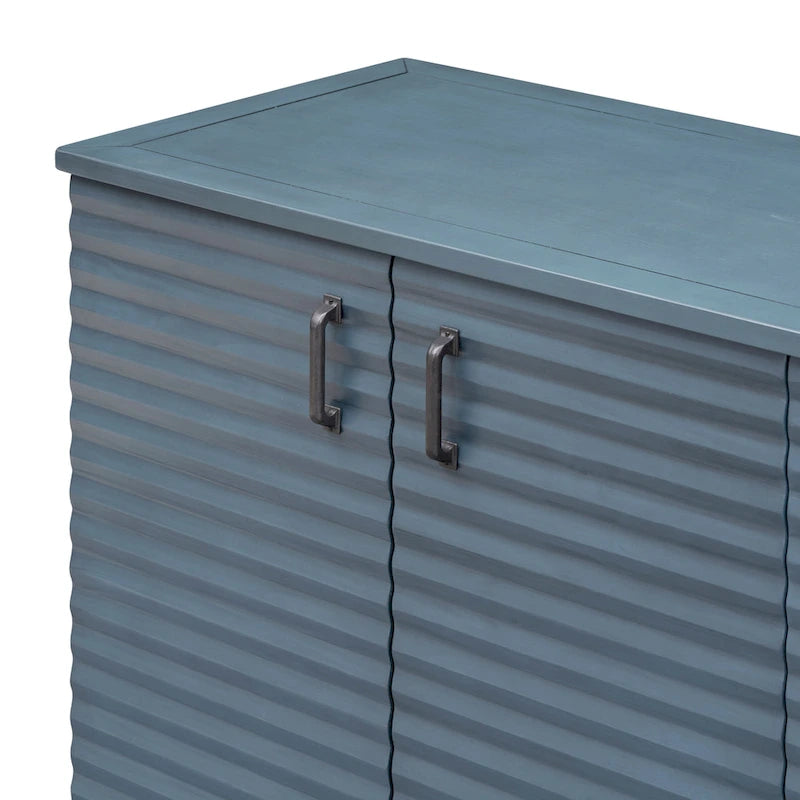 Buffet avec 4 portes grand rangement avec étagères réglables