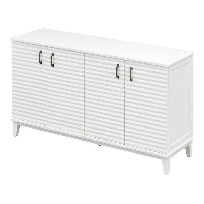 Buffet avec 4 portes grand rangement avec étagères réglables