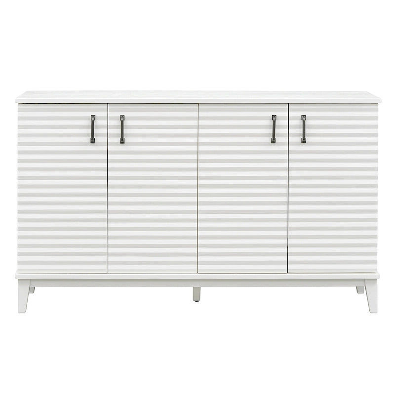 Buffet avec 4 portes grand rangement avec étagères réglables