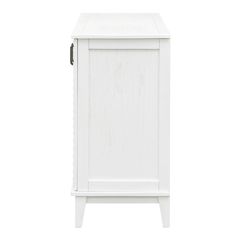 Buffet avec 4 portes grand rangement avec étagères réglables
