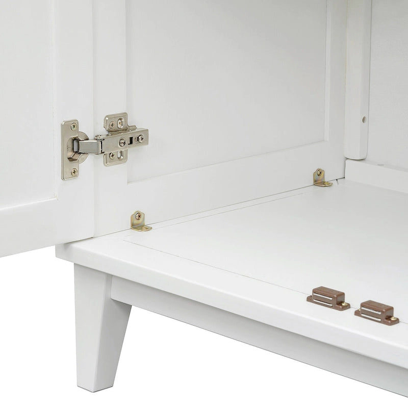 Buffet avec 4 portes grand rangement avec étagères réglables