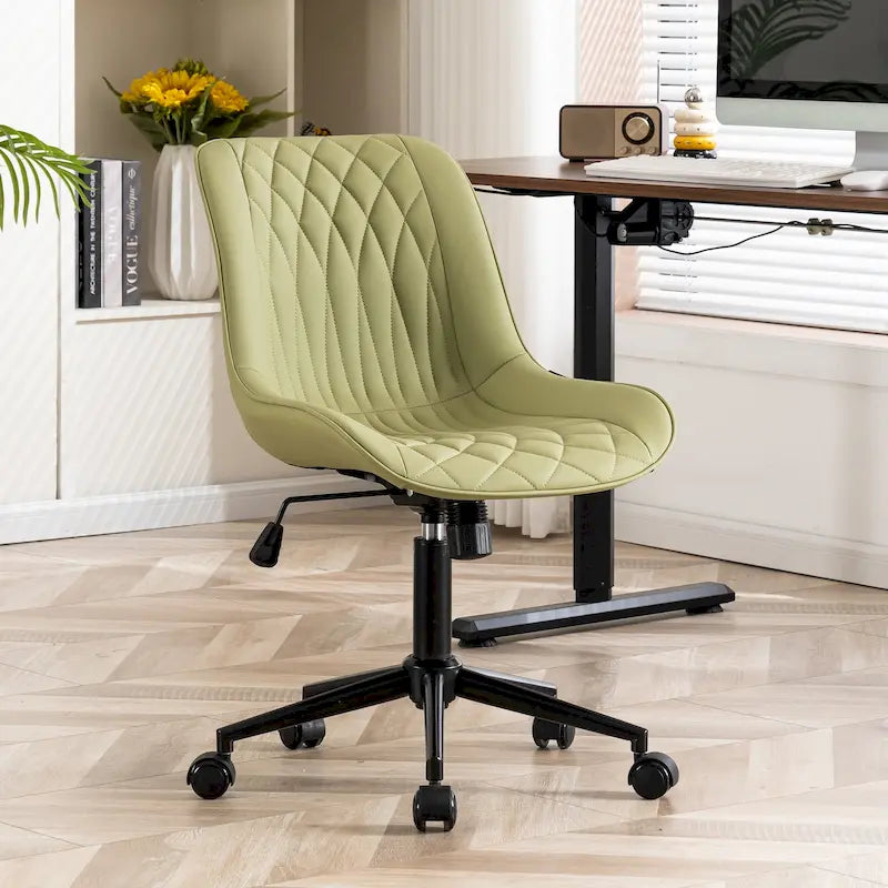 Chaises de bureau sans accoudoirs avec roulettes pour bureau à domicile